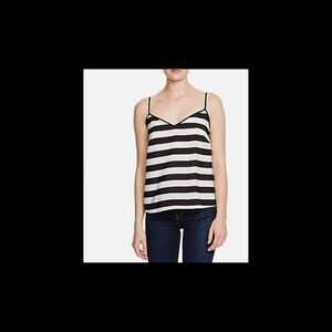 FRENCH CONNECTION | Black & white striped strappy camisole, size 10